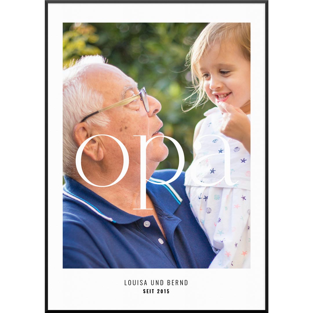 poster opa geschenk fotoposter