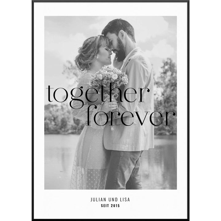 geschenk freundin fotoposter forever