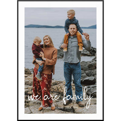 we are family bild poster familienposter