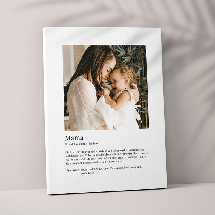 fotoleinwand mama personalisiert