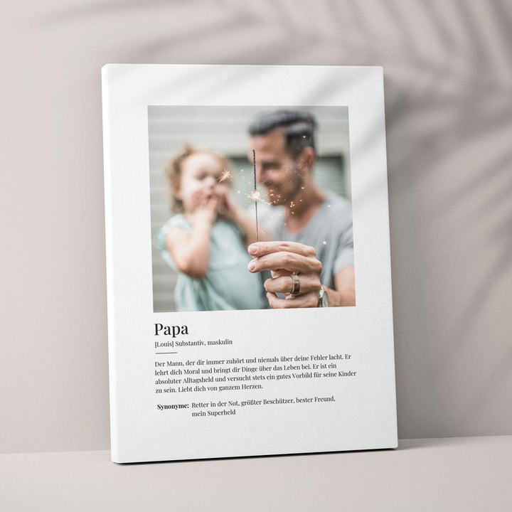 fotoleinwand papa geschenk