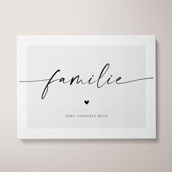 leinwand leinwandbild personalisiert familie