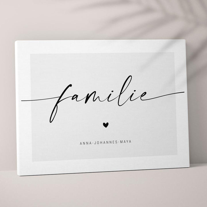 leinwand geschenk familie