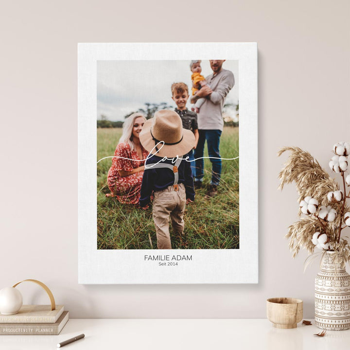 fotogeschenk leinwandbild familie