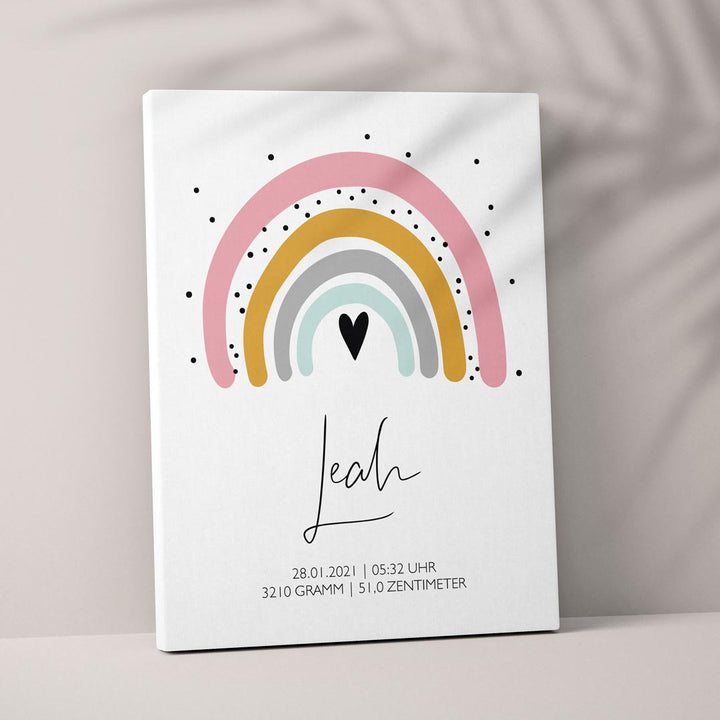 geschenk zur geburt leinwand leinwandbild personalisiert