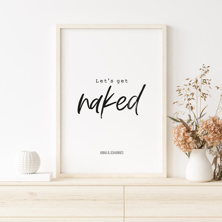 lets get naked poster selbst gestalten