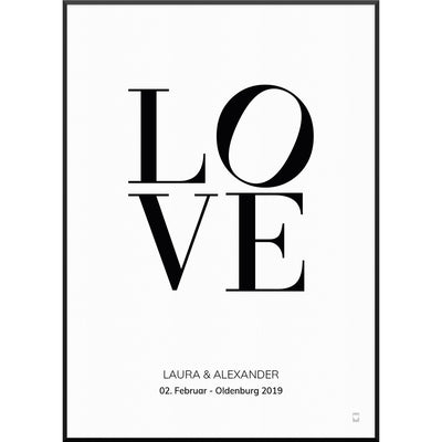 myfamposter love letters hochzeitsposter