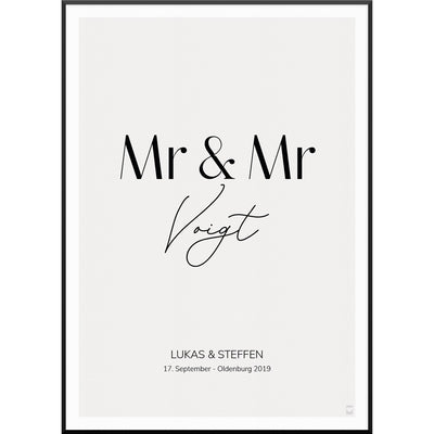 myfamposter mr mr hochzeitsposter