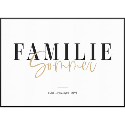 familienposter family personalisierte poster