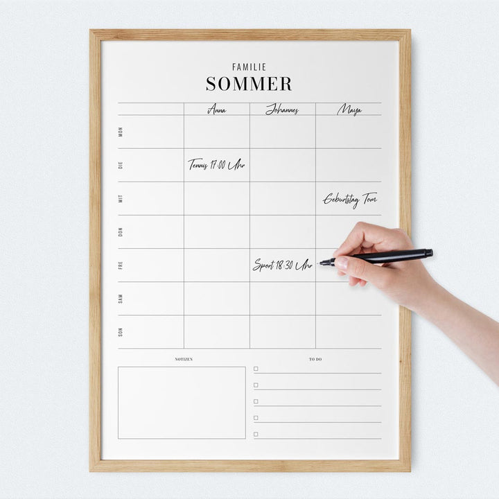 wochenplaner wandplaner myfamposter familienplaner