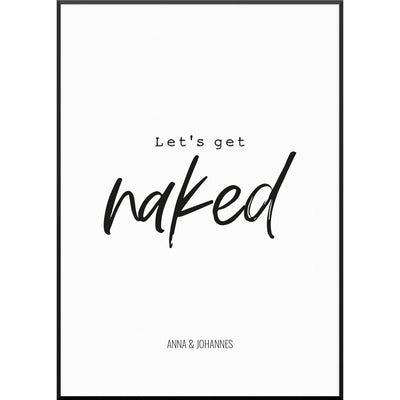 lets get naked poster personalisiert