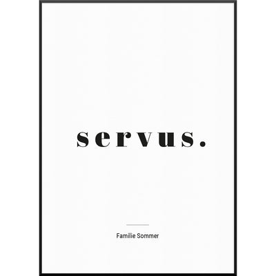 servus poster personalisierte poster