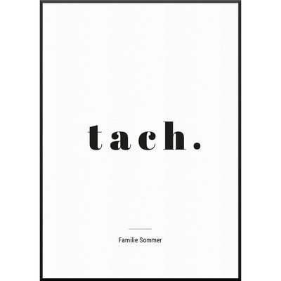 tach poster personalisierte poster
