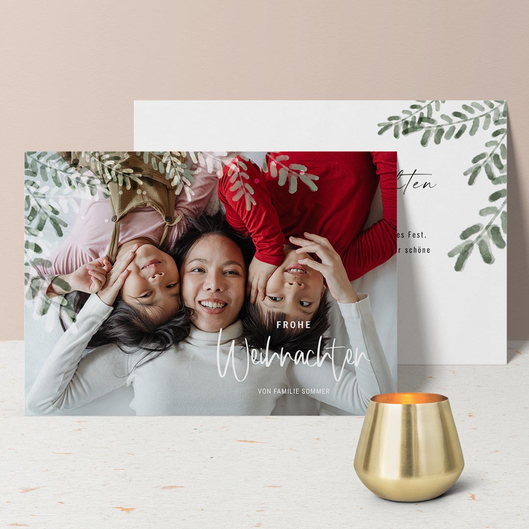 Weihnachtskarten mit foto bestellen