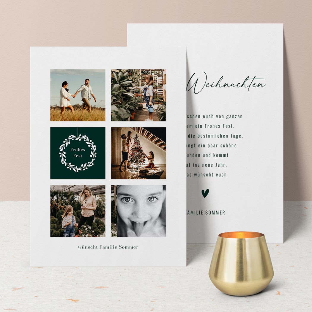 weihnachtskarten mit foto bestellen