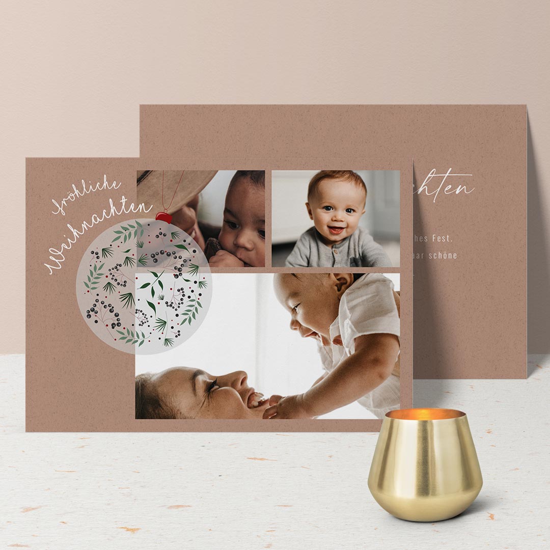 weihnachtskarten mit foto bestellen