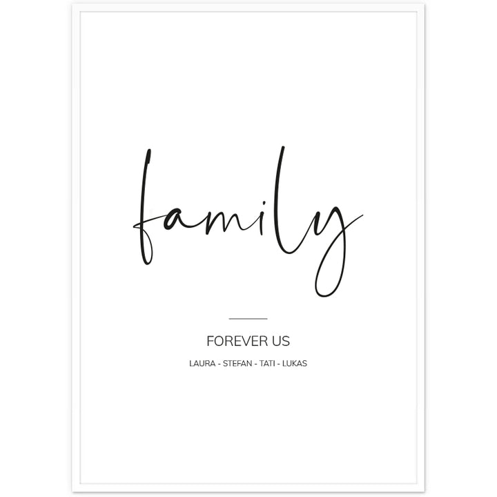 bilderrahmen weiss a3 29.7x42 my fam poster