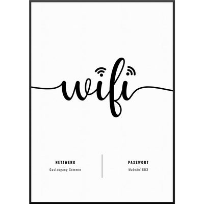 wifi personalisiertes poster geschenkidee