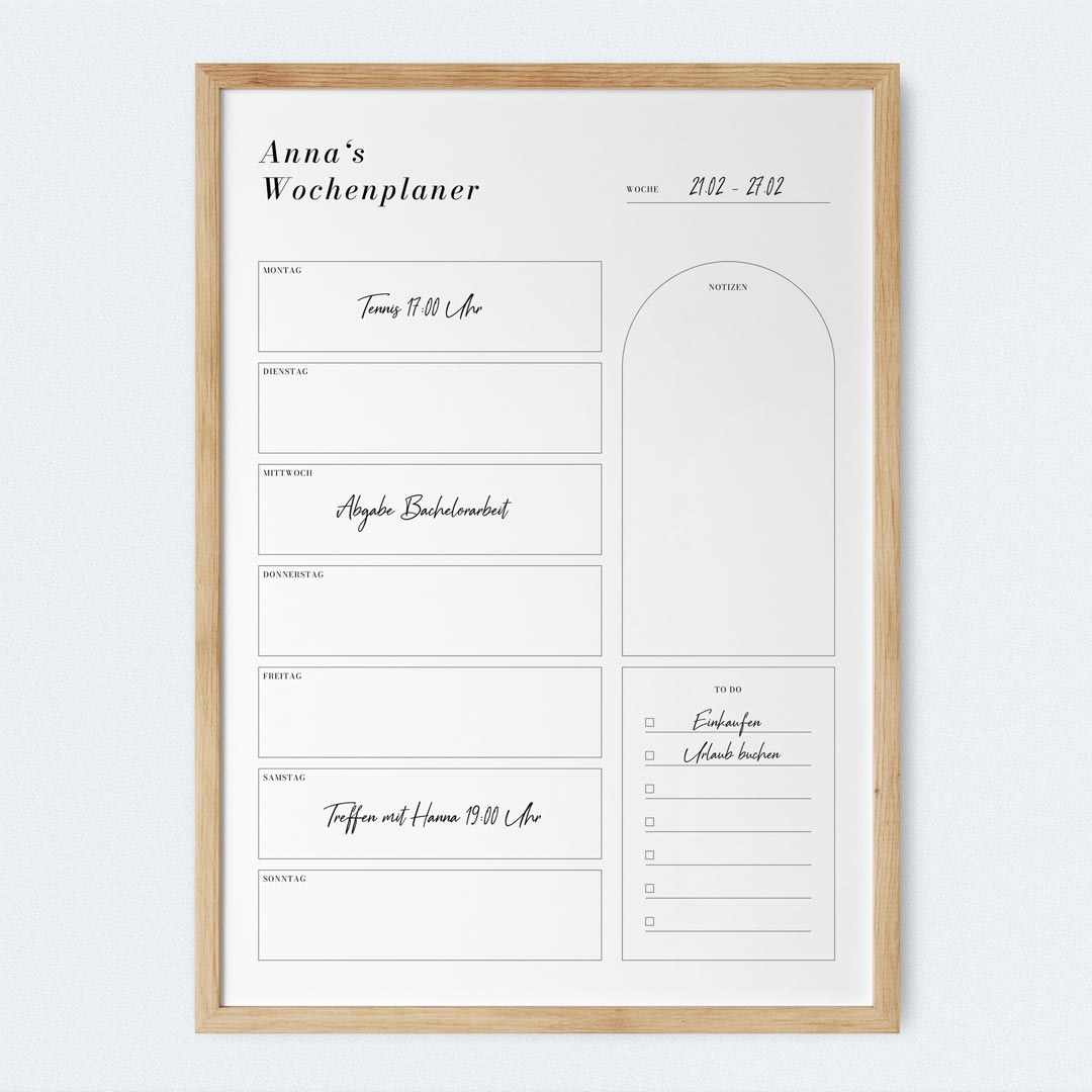 wochenplaner planer myfamposter