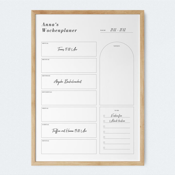 wochenplaner planer myfamposter